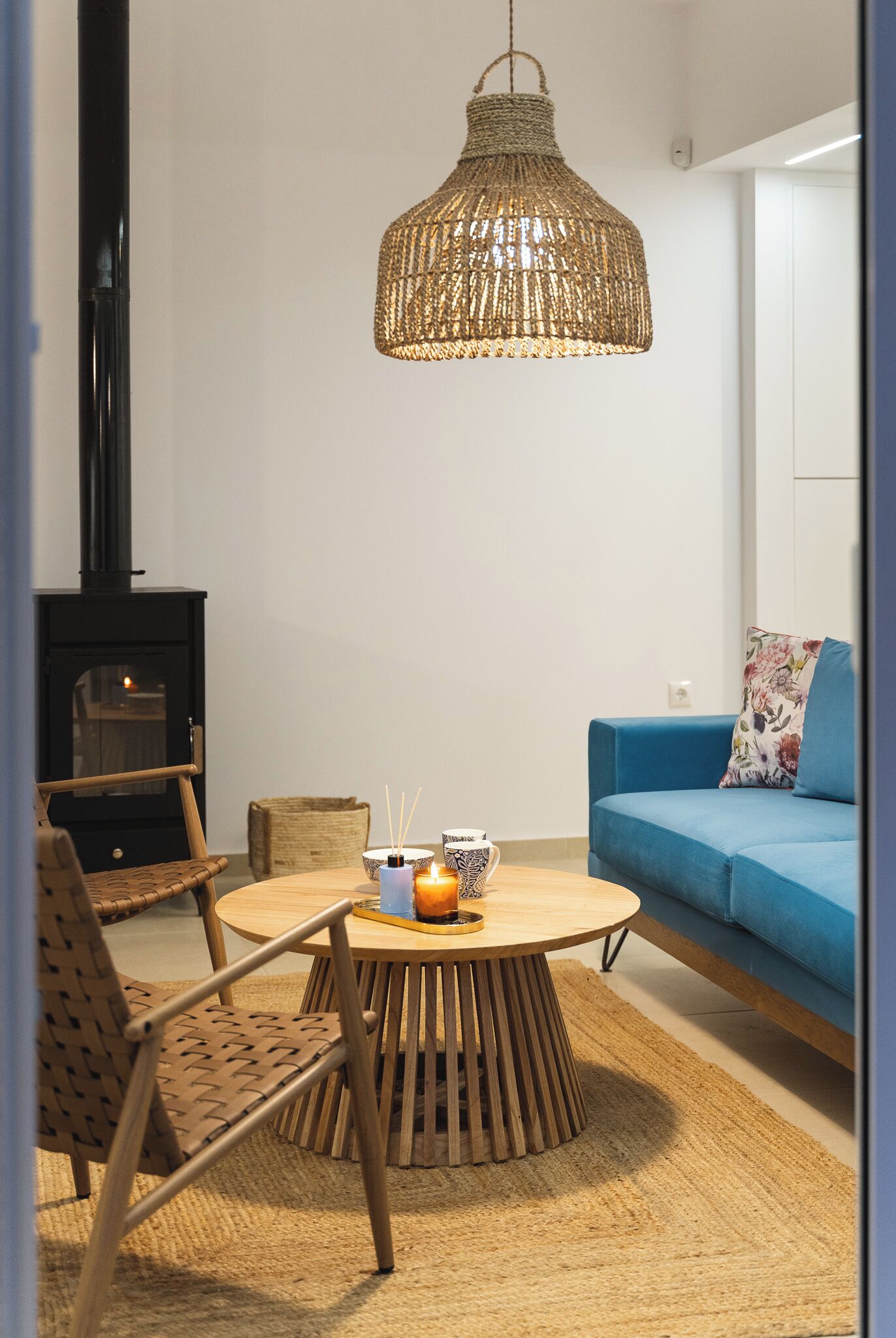 TV connectée, cheminée