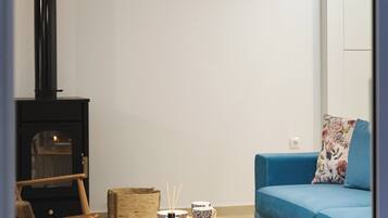 TV connectée, cheminée