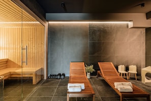 Bastu och bubbelpool