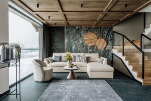 Luksusvilla, hageutsikt