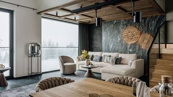 Luksusvilla, hageutsikt