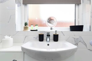 Shower, hair dryer