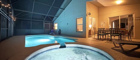 A heated pool
