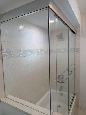 Shower, hair dryer, towels, soap - VIEW BALCONY BEACH WATER SKY (Bonita Springs)