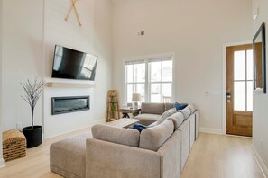 Televisión, chimenea, videojuegos y libros 