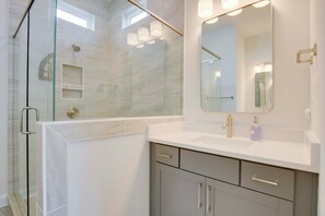 Hair dryer, towels - Steps to Marina! Lake Greenwood Home w/ Patios (Greenwood)