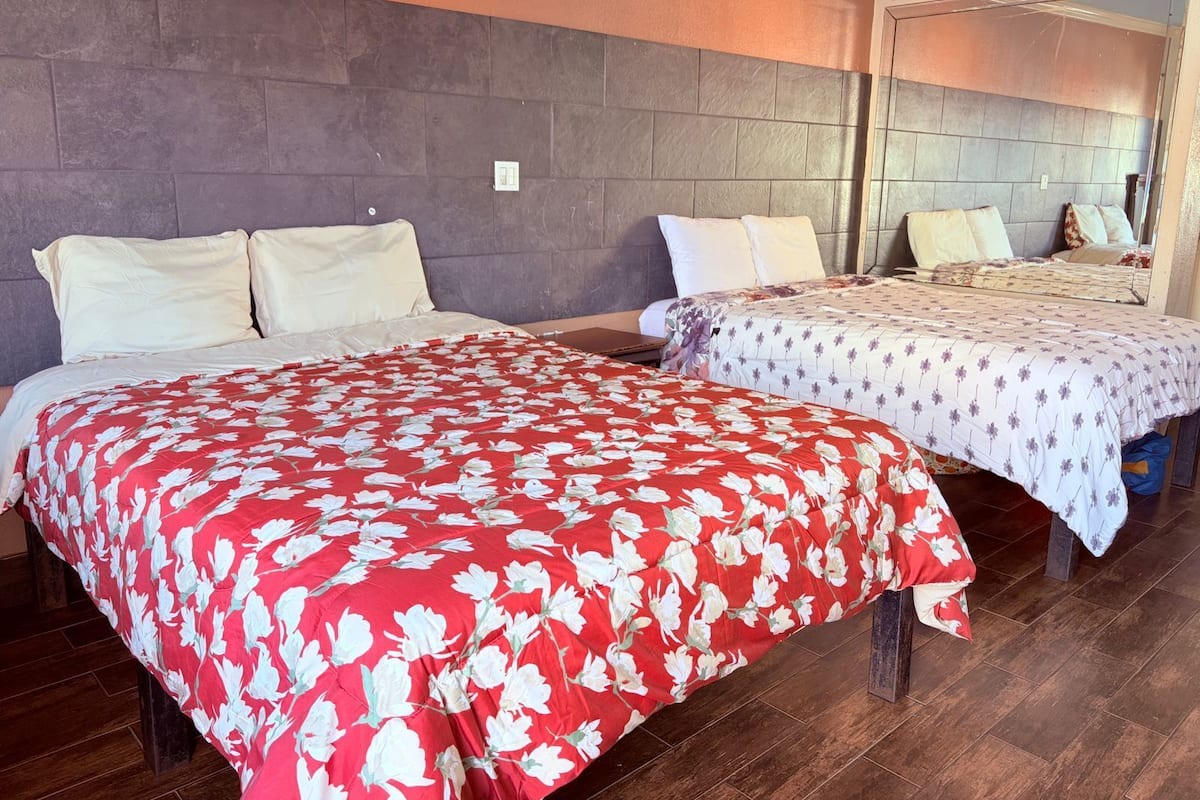 Room, 2 Queen Beds, Smoking | Desk, free WiFi, bed sheets