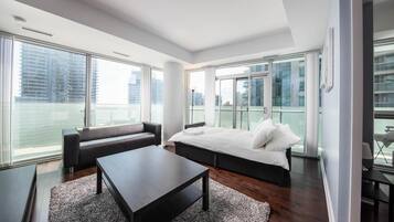 Suíte presidencial, várias camas | Área de estar