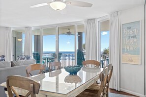 Dining - Beachside Haven - enjoy 3 beachfront bedrooms, 2nd floor, free beach chairs (Panama City Beach)