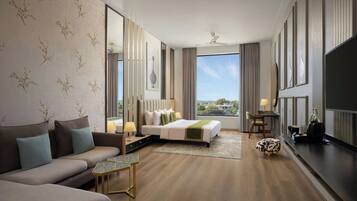 Kamer, 1 kingsize bed, uitzicht op tuin