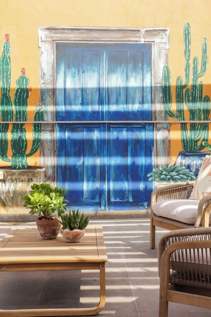 Familienapartment, Stadtblick | Terrasse/Patio