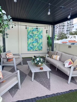 Terrace/patio - Casa Luz 3A Beautiful Private Rooftop Stylish King Great Location (San Juan)
