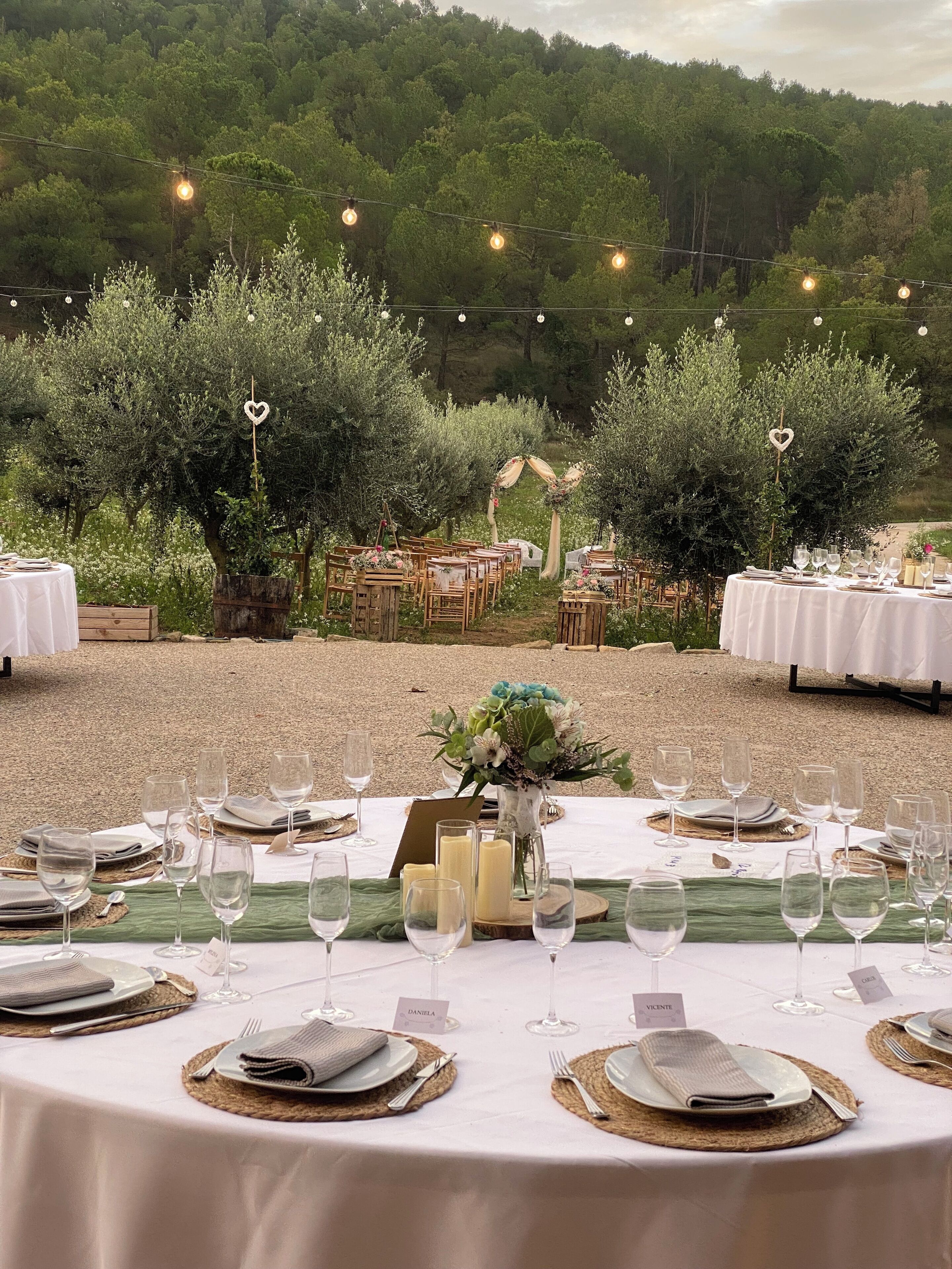 Espace banquet en plein air