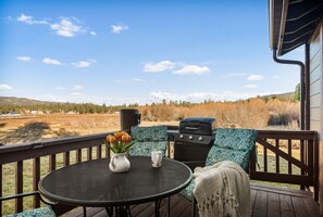 Outdoor dining - Cozy Lakefront Retreat w/ Views & Fireplace (Big Bear Lake)