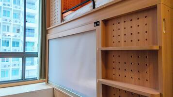 In-room safe, desk, laptop workspace, iron/ironing board