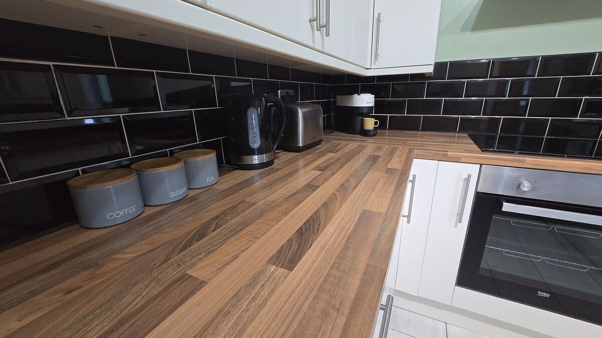 Fridge, microwave, oven, toaster