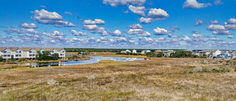 Blick von der Unterkunft