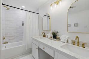 Towels, soap, toilet paper