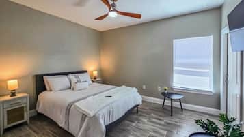 1 bedroom, iron/ironing board, travel crib, WiFi