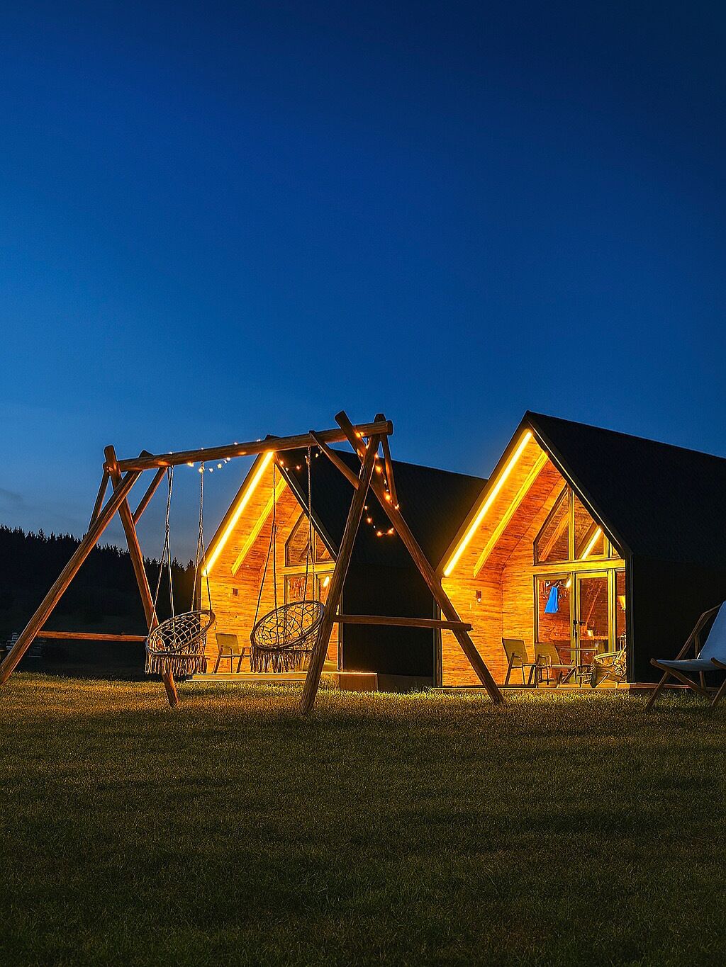 Façade de l’hébergement - soirée/nuit