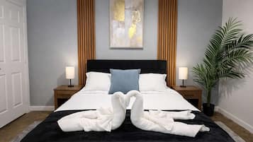 2 bedrooms, iron/ironing board, travel crib, WiFi