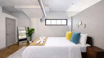 2 bedrooms, iron/ironing board, travel crib, WiFi