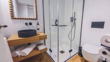 Deluxe-Doppelzimmer, Meerblick | Badezimmer