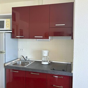 Fridge, microwave, dishwasher, cookware/dishes/utensils - Studio Héliopolis AB307 - 4 people (AGDE)
