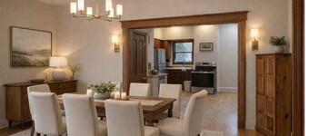 Cozy River View Home • Fireplace • Large Dining & Walkable Location