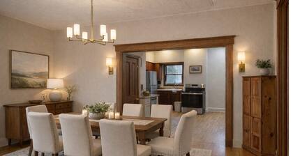 Cozy River View Home • Fireplace • Large Dining & Walkable Location