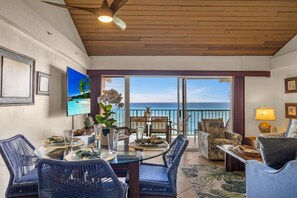 Dining - SUMMER SALE! Direct Oceanfront 2BR with Superb Views  - Nohonani 401 (Lahaina)