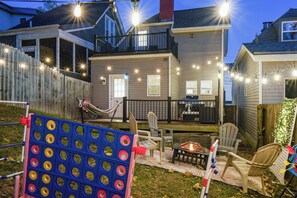 Terrace/patio - Chic Cabin Oasis•Bar•Game Room•Firepit•Walkable location (Cincinnati)