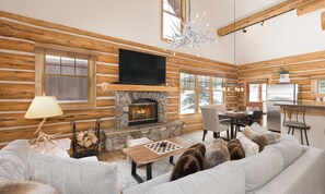 Smart TV, fireplace - Ski In/Out | White Otter Chalet | Big Sky Resort (Big Sky)