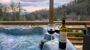 Outdoor spa tub - Adoring Asheville | Near Biltmore Estate | Hot Tub Retreat | 15 Min to AVL (Fairview)