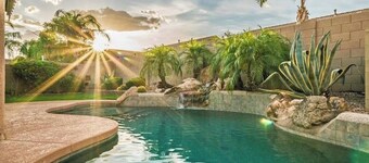 Desert Escape w/ Private Pool & Jet Tub, 3BR Home