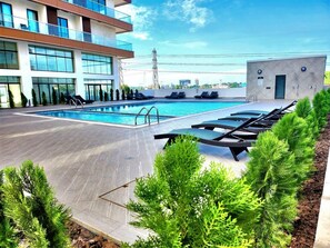Indoor pool - Fantastic Luxury Gem-5Star Location, Pool, Gym (Accra)