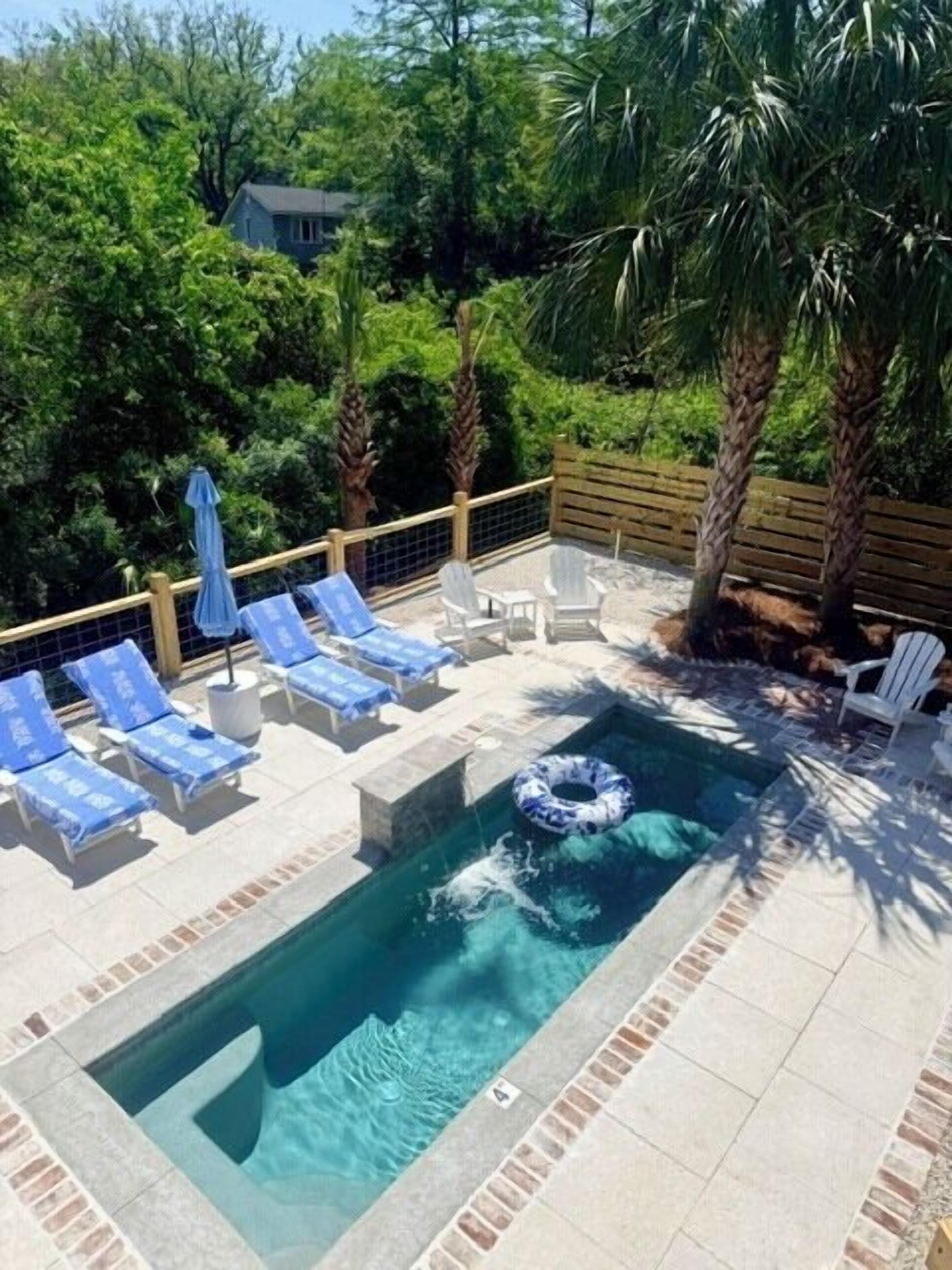 A heated pool
