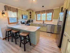 Fridge, microwave, oven, stovetop - The Talisman - 5 BR Home w/Private Pool & Elevator (Southern Shores)