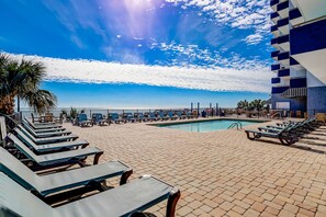Indoor pool - Oceanview condo with pool, hot tub, private balcony & direct beach access (Myrtle Beach)