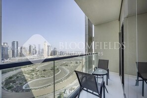 Appartement, balcon, vue ville