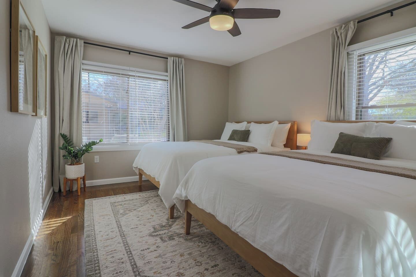 Desk, iron/ironing board, travel crib, free WiFi