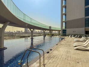 Pool - FIRST CLASS |1BR| Miracle Garden View | Skyz Arjan (Arjan)