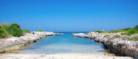 Beach nearby, sun-loungers
