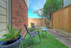 Terrace/patio - Coastal Condo + Communal Pool + Near Oso Bay & Padre Beaches | Seaside Haven (Corpus Christi)