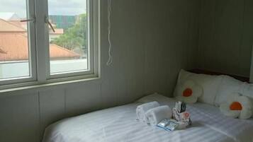 In-room safe, desk, laptop workspace, soundproofing