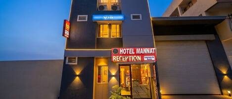 A szálláshely homlokzata