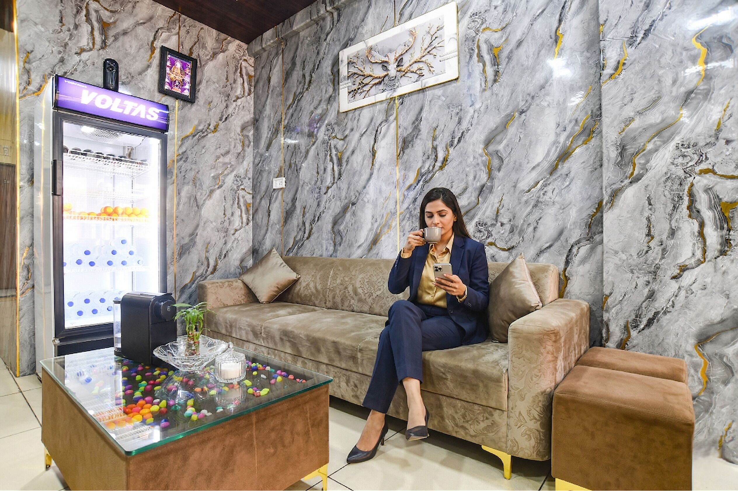 Sala de estar en el lobby