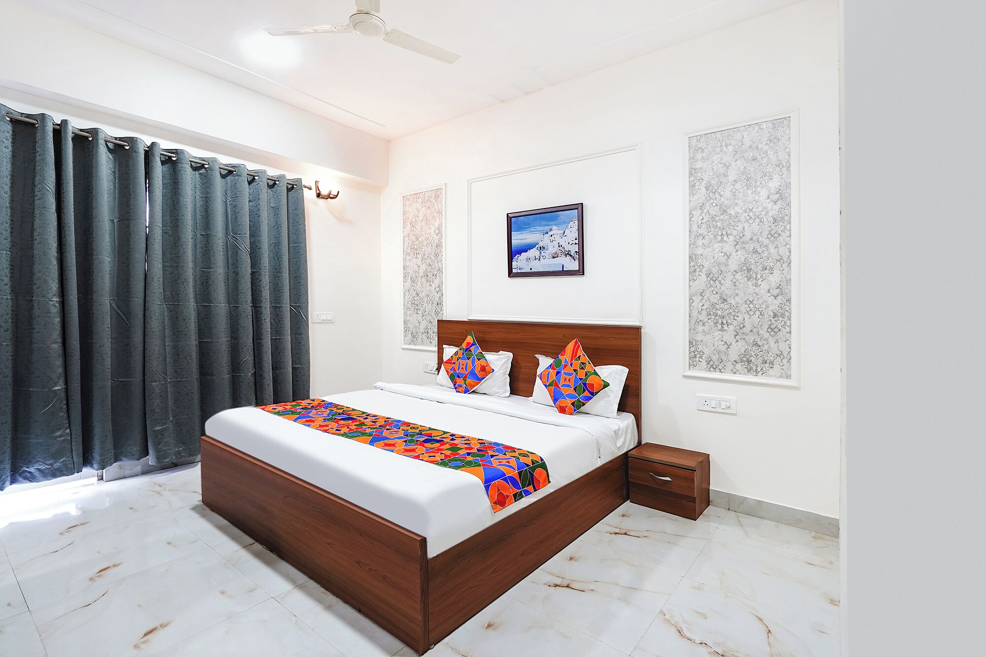 Phòng Deluxe | Bộ trải giường bằng vải cotton Ai Cập, bộ đồ giường cao cấp 