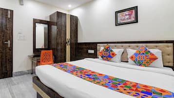 Habitación Deluxe | Sábanas de algodón egipcio, ropa de cama de alta calidad, caja fuerte