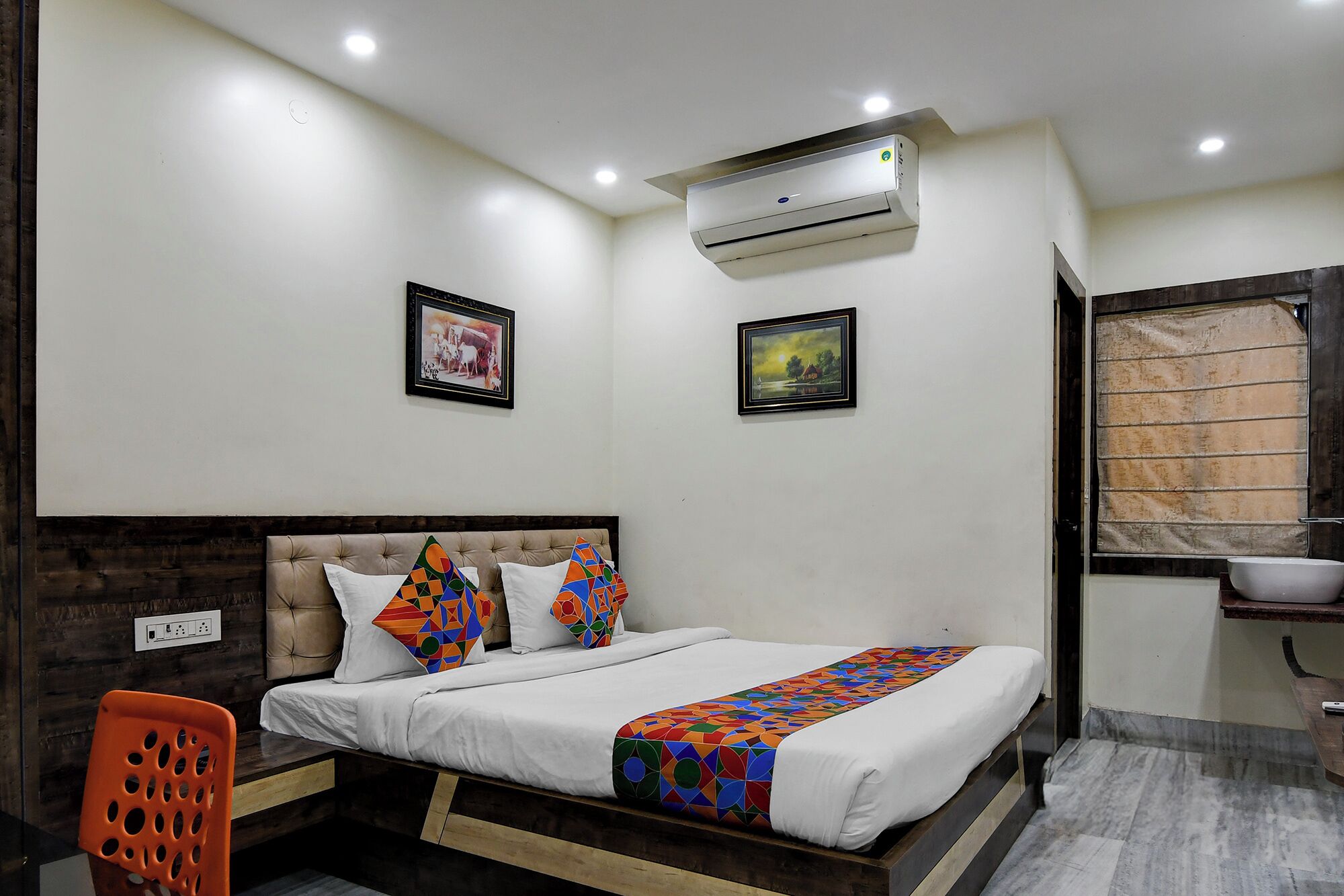 Phòng Deluxe | Bộ trải giường bằng vải cotton Ai Cập, bộ đồ giường cao cấp 